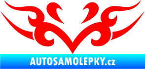Samolepka Tetování 130 Fluorescentní červená