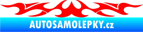Samolepka Tetování 131 Fluorescentní červená