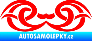 Samolepka Tetování 137 Fluorescentní červená