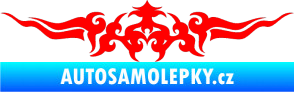 Samolepka Tetování 142 Fluorescentní červená