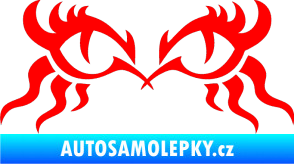 Samolepka Tetování 183 oči Fluorescentní červená