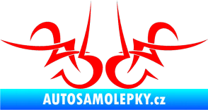 Samolepka Tetování 189 Fluorescentní červená