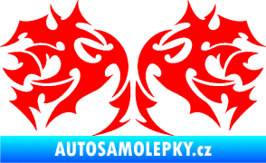 Samolepka Tetování 197 Fluorescentní červená