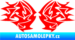 Samolepka Tetování 205 Fluorescentní červená