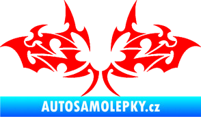 Samolepka Tetování 206 Fluorescentní červená