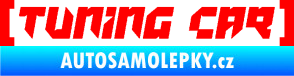 Samolepka Tuning car Fluorescentní červená