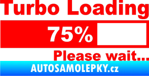 Samolepka Turbo loading Fluorescentní červená
