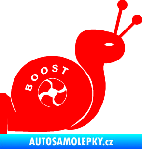 Samolepka Turbo šnek 003 pravá Fluorescentní červená