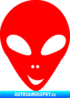 Samolepka UFO 004 pravá Fluorescentní červená