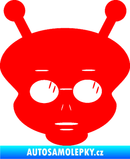 Samolepka UFO 007 pravá Fluorescentní červená