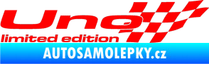 Samolepka Uno limited edition pravá Fluorescentní červená