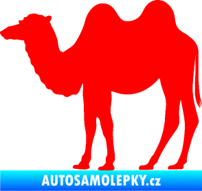 Samolepka Velbloud 003 levá Fluorescentní červená