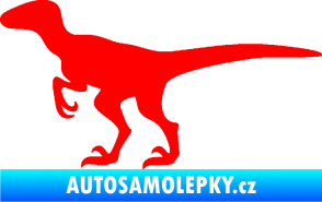 Samolepka Velociraptor 001 levá Fluorescentní červená