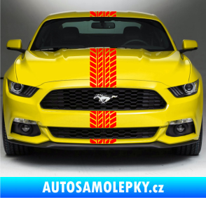 Samolepka Viper stopa 001 20 cm Fluorescentní červená