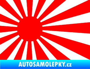 Samolepka Vlajka Japonsko 002 levá JDM Fluorescentní červená