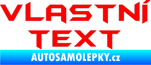 Samolepka Vlastní text - Batman Fluorescentní červená