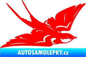 Samolepka Vlaštovka 002 pravá Fluorescentní červená