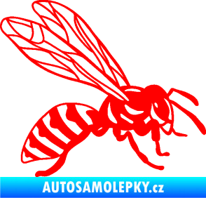 Samolepka Vosa 006 pravá Fluorescentní červená