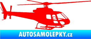 Samolepka Vrtulník 002 pravá helikoptéra Fluorescentní červená