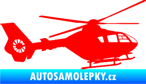 Samolepka Vrtulník 006 pravá Fluorescentní červená