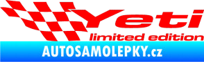 Samolepka Yeti limited edition levá Fluorescentní červená