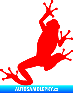 Samolepka Žába 004 pravá Fluorescentní červená