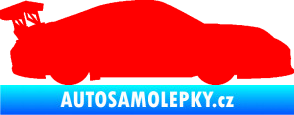 Samolepka Závodní auto 001 pravá Fluorescentní červená