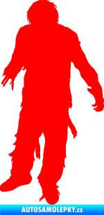 Samolepka Zombie 001 levá Fluorescentní červená