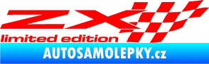 Samolepka ZX limited edition pravá Fluorescentní červená