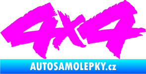 Samolepka 4x4 varianta 015 Fluorescentní růžová