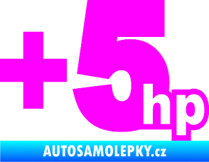 Samolepka + 5hp 003 Fluorescentní růžová