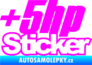 Samolepka + 5hp sticker 001 Fluorescentní růžová