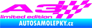 Samolepka A3 limited edition pravá Fluorescentní růžová