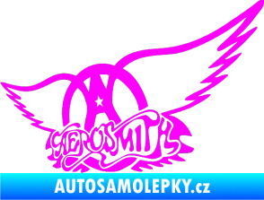 Samolepka Aerosmith 002 Fluorescentní růžová