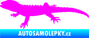 Samolepka Agama 001 levá Fluorescentní růžová