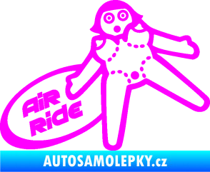 Samolepka Air ride jízda Fluorescentní růžová