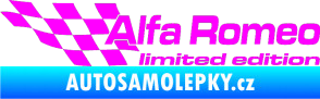 Samolepka Alfa Romeo limited edition levá Fluorescentní růžová
