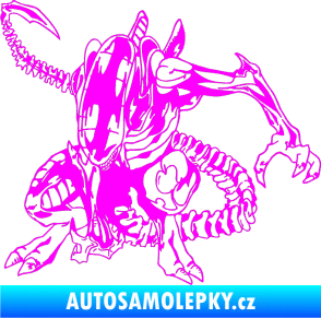 Samolepka Alien 002 levá Fluorescentní růžová