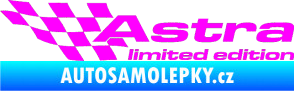 Samolepka Astra limited edition levá Fluorescentní růžová