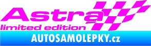 Samolepka Astra limited edition pravá Fluorescentní růžová