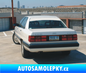 Samolepka Audi 100 - zadní Fluorescentní růžová