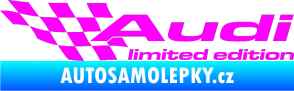 Samolepka Audi limited edition levá Fluorescentní růžová