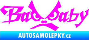 Samolepka Bad Baby Fluorescentní růžová