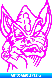 Samolepka Beebob levá Fluorescentní růžová