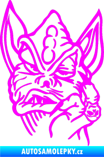 Samolepka Beebob pravá Fluorescentní růžová