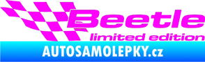 Samolepka Beetle limited edition levá Fluorescentní růžová