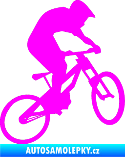 Samolepka Biker 002 pravá Fluorescentní růžová
