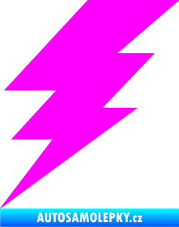 Samolepka Blesk 001 elektřina Fluorescentní růžová