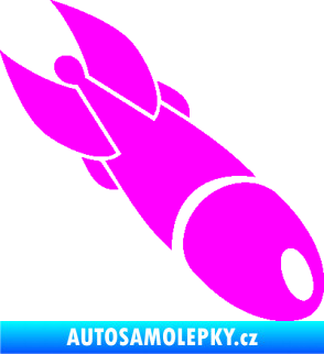 Samolepka Bomba 004 pravá Fluorescentní růžová