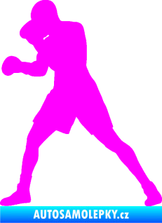 Samolepka Boxer 001 levá Fluorescentní růžová